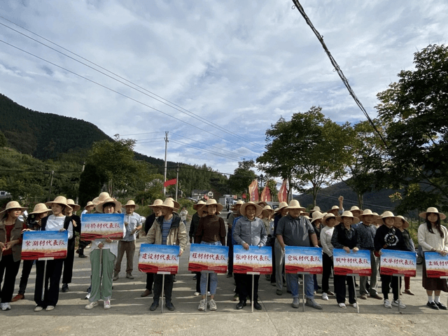 江西玉山县紫湖镇新时代文明实践所组织开展割稻子活动